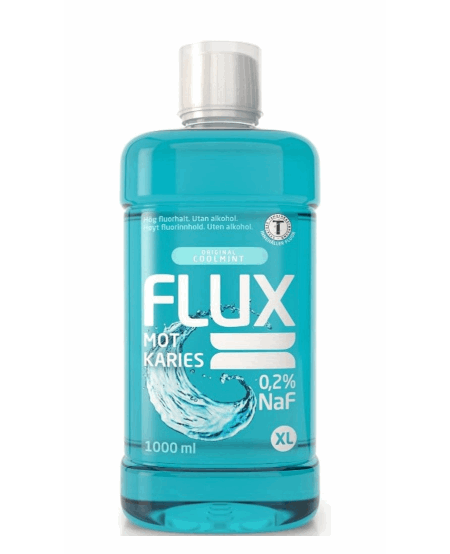 Flux Original Coolmint  munnskyll 0,2 % fluor 1000 ml