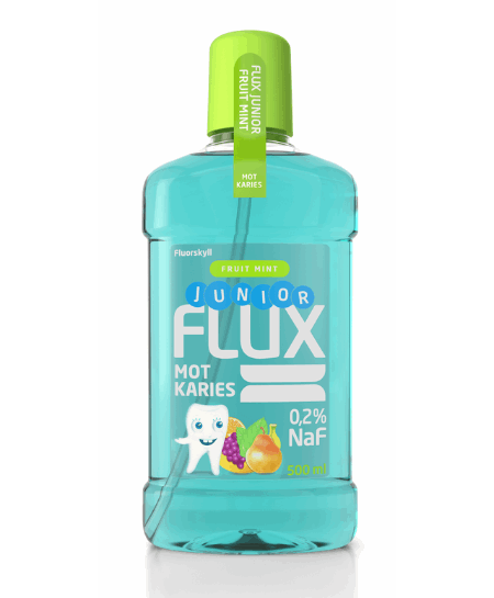 Flux Junior munnskyll 0,2% NaF fruitmint 500ml