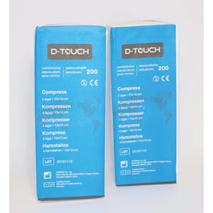 D-Touch Spritkluter Super Gauze 10x10 cm 20 pakker á 200 stk