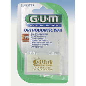 GUM Orthodontic Wax pasientvoks transparent 5 stenger 1 stk