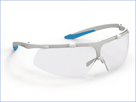 Beskyttelsesbrille Uvex Super Fit CR hvit/blå