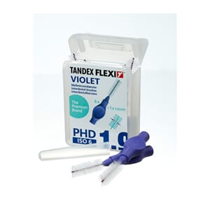 Flexi interdentalbørste 6 stk Medium Violett PHD 1,9 ISO 6