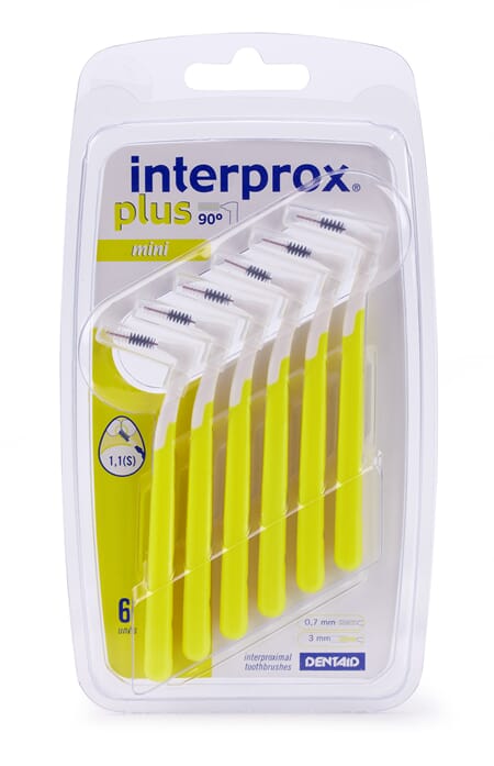 Interprox Plus Mini interdentalbørster gule 6 stk
