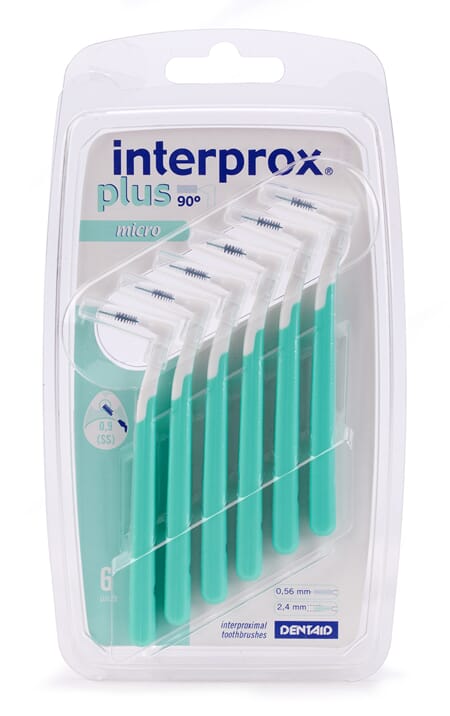 Interprox Plus Micro interdentalbørster turkis 6 stk