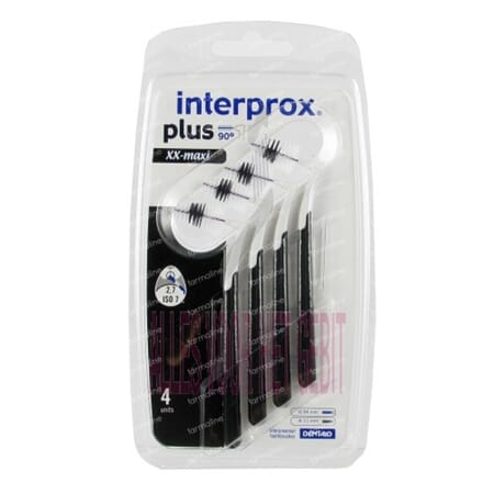 Interprox Plus XX-Maxi interdentalbørster svart 4 stk