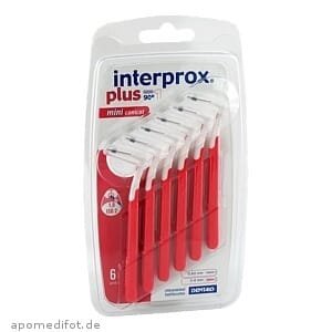 Interprox Plus Mini Conical mellomromsbørster rød 6 stk