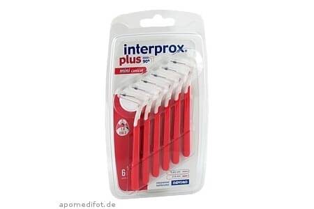Interprox Plus Mini Conical interdentalbørster rød 6 stk