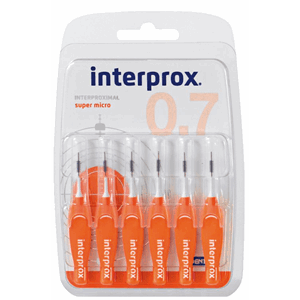 Interprox Super Micro mellomromsbørster orange 6 stk