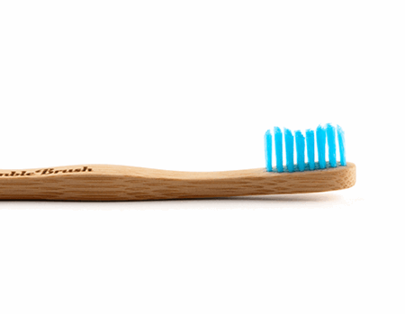 Humble tannbørste bambus barn ultra soft Blå