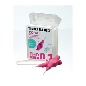 Flexi interdentalbørste 6 stk Micro-fin Coral PHD 0,7 ISO 1