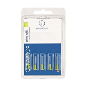 Curaprox CPS 011 Prime mellomromsbørste 5 stk refill Lime