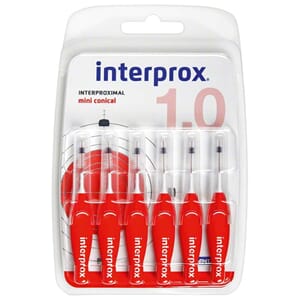 Interprox Mini Conical mellomromsbørster rød 6 stk