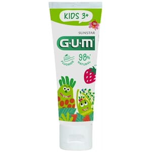 GUM Kids tannkrem for barn 2-6 år jordbær 50 ml