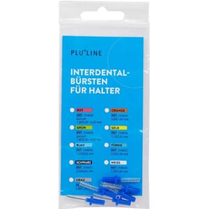 Pluline mellomromsbørste 6 stk blå 1, 20 mm