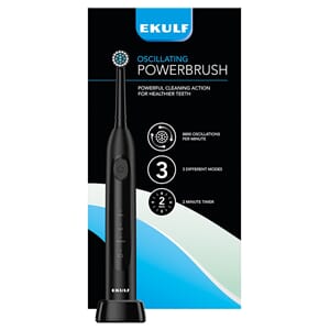 EKULF PowerBrush elektrisk tannbørste Black