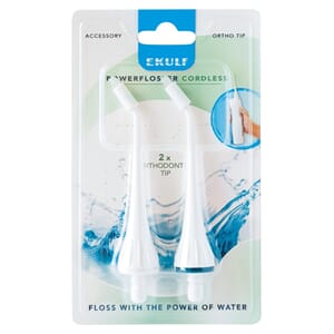 EKULF PowerFlosser Cordless Orthodontic tip 2 stk