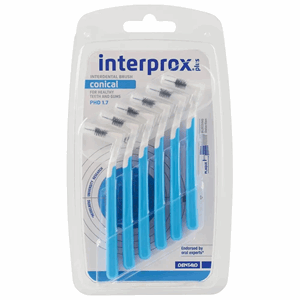 Interprox Plus Conical mellomromsbørster blå Ø 1,7mm 6 stk